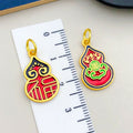 Metallic Gourd and Fu Character Metal Beads with 16 Listed Options view 8