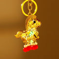 Illuminated Rocking Horse Keychains With Red or Yellow Bead Tassels view 2