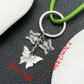 Gold, Silver and Crystal Butterfly Metal Keychains, 3 Styles view 7