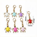 Colorful Enamel Turtle Charms with Lobster Clasps in 21 Styles view 3