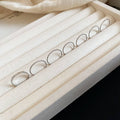 Seven Piece Mixed Plain And Textured Stacking Ring Sets In Gold Or Silver Tone view 6