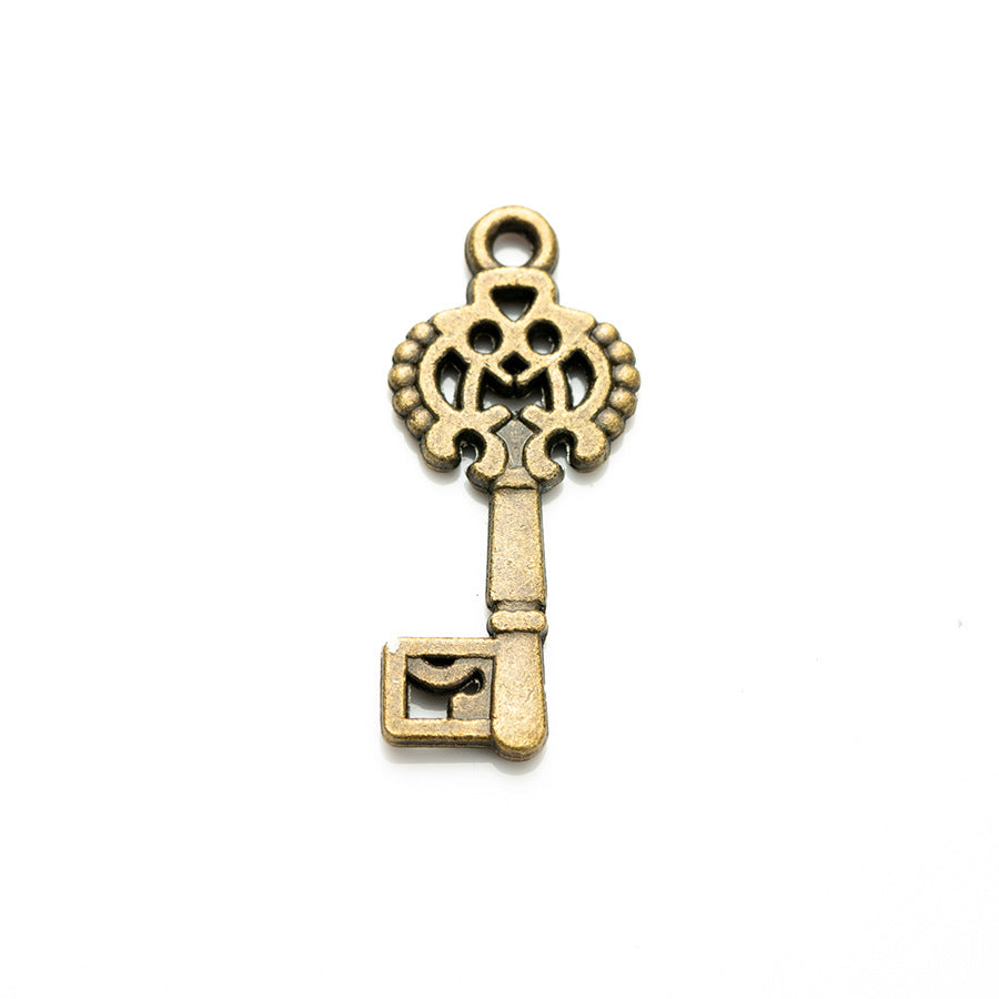 28x12mm Alloy Key Pendant Charm
