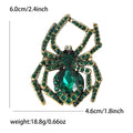 Large Crystal Spider Brooch in Six Colors for Jackets, Coats, and Scarves view 7