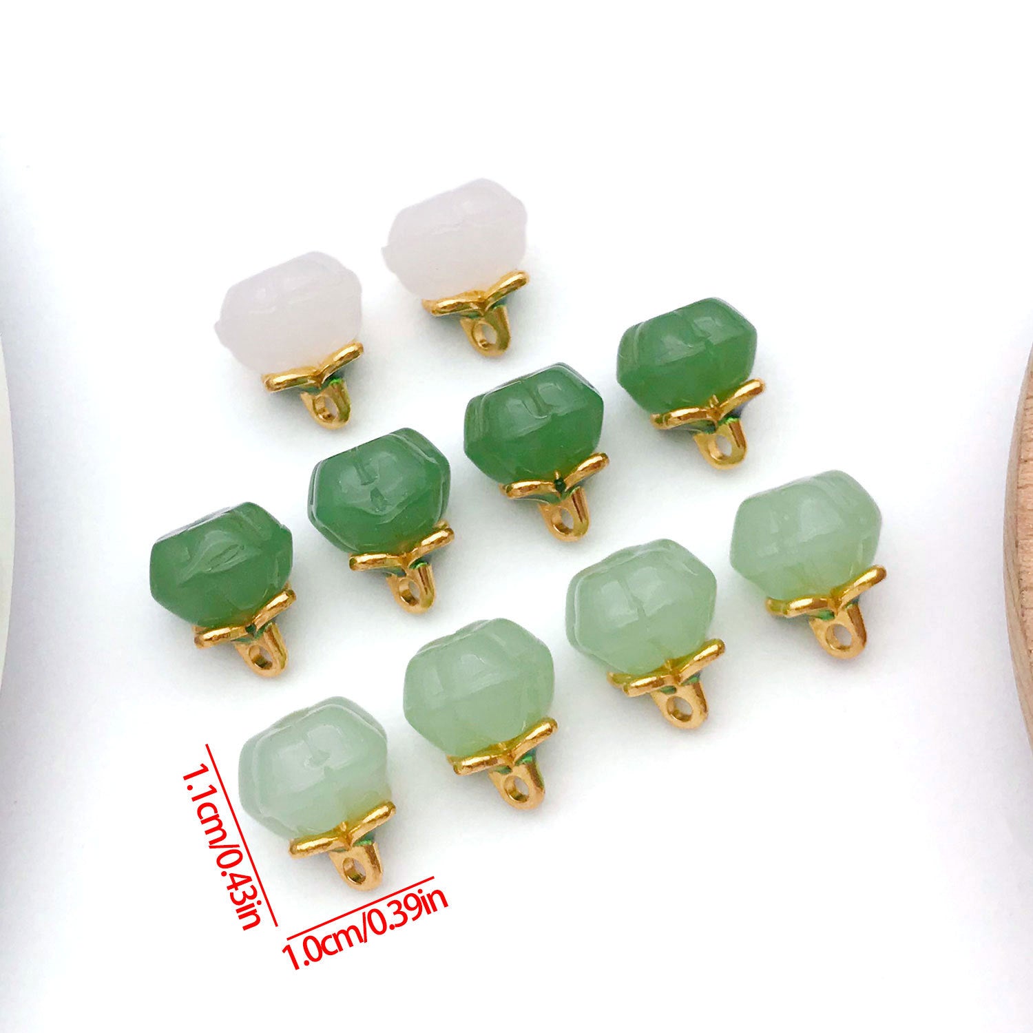 Enamel Glass Clover Enamel Charm Pendants