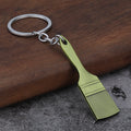 Shovel Shaped Metal Keychains in Five Antique and Solid Finishes view 4