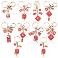 Fifty-Four Red Lunar Festival Keychains and Phone Strap Charms view 5