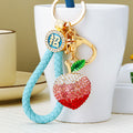 Gradient Peach Keychains with Six Fortune and Braided Loop Options view 3