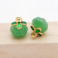 Small and Large Multi-Color Glass Pumpkin Charm Collection view 10
