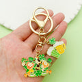Shamrock Charm Keychains with 17 Assorted Design Styles for Bags and Keys view 2