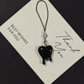 Dripping Heart Phone Strap Charms in Three Color and Metal Finishes view 8