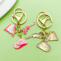 Western Cowboy Charm Keychains Featuring Pink Western Cowboy Across 30 Pictured Variations view 3
