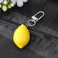 Realistic Lemon and Mandarin Orange Fruit Clip Keychains view 5