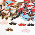 Enamel Mustache Charms in Five Colors and Two Metal Tones view 4