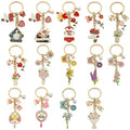Mother's Day Floral Keychains and Charm Set in 25 Options view 3