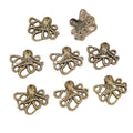 Curled Tentacle Octopus Charms in Antique Bronze Finish view 5