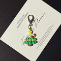 Resin Christmas Tree Keychains Candy Cane Three Colors view 7
