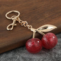 Glitter Cherry Keychain With Split Ring And Lobster Clasp, 6 Styles view 7