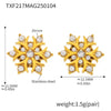 Gold Clear Snowflake