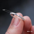 Slim Alternating Baguette And Round Stone Band In Ten Tones view 5