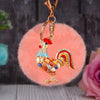 Korean-Pink-Pom Crystal-Rooster