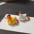 Hen and Egg Figure Phone Strap Charms in Two Colors view 5