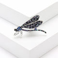 Crystal Covered Dragonfly Brooch in Four Mixed Color Palettes view 6