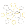 Open Flower Outline Charms in Three Sizes and Mixed Packs view 5