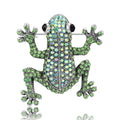 Crystal Frog Brooch in Green and Multicolor Designs view 5