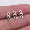 5x11mm 0.5g Multicolor Zinc Alloy Round Ball Bead Connector Beads for DIY Necklace Bracelet Jewelry Making