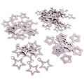 Silver-Tone Open Star Pendant Charms in Assorted Designs view 1