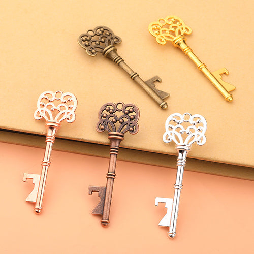 Vintage Alloy Bottle Opener Wedding Favor Keychain Gift