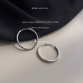 Gold and Silver Tone Round Hinged Hoop Earrings Two Sizes view 6