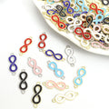 Enamel Infinity Symbol Double Loop Jewelry Connectors view 1
