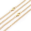Stainless Steel Necklace Chains With Lobster Clasp in Two Finishes view 7