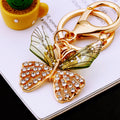 Crystal Wing Butterfly Keychains in Red Green Purple and Random Colors view 7