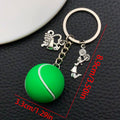 Tennis Volleyball Soccer and Football Ball Keychains view 6