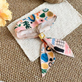 Printed Fabric Scarf Necklaces in Eight Colorful Patterns view 7