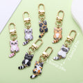 Cat Charm Keychains in 22 Pictured Variations for Bags and Keys view 11