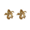 Mixed Gold Tone Floral Stud and Drop Earrings Fashion Jewelry Accessories view 5