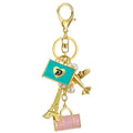 Mixed Letter D Bow and Pearl Mini Bow Keychains in Two Designs view 5