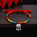 Nine Color Tibetan Lock Bell Adjustable Woven Cord Bracelets view 10