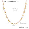 Gold White Necklace
