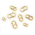 Gold and Silver Tone Mini S Shaped Spring Clasp Components view 7