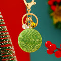 Jeweled Round Ball Keychains in Fourteen Solid and Multicolor Options view 4