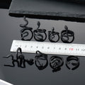 Black Tone Sculpted Snake Adjustable Rings in Eight Designs view 4