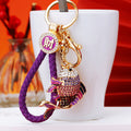 Jeweled Fish Keychains in Multiple Shapes, Colors and Braided Options view 1
