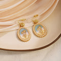 Tulip Cameo Pearl Look Clip Stud and Hook Earrings view 6