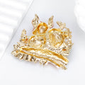 Rabbit Metal Brooch Pin for Jackets and Lapels Pictured Design view 4