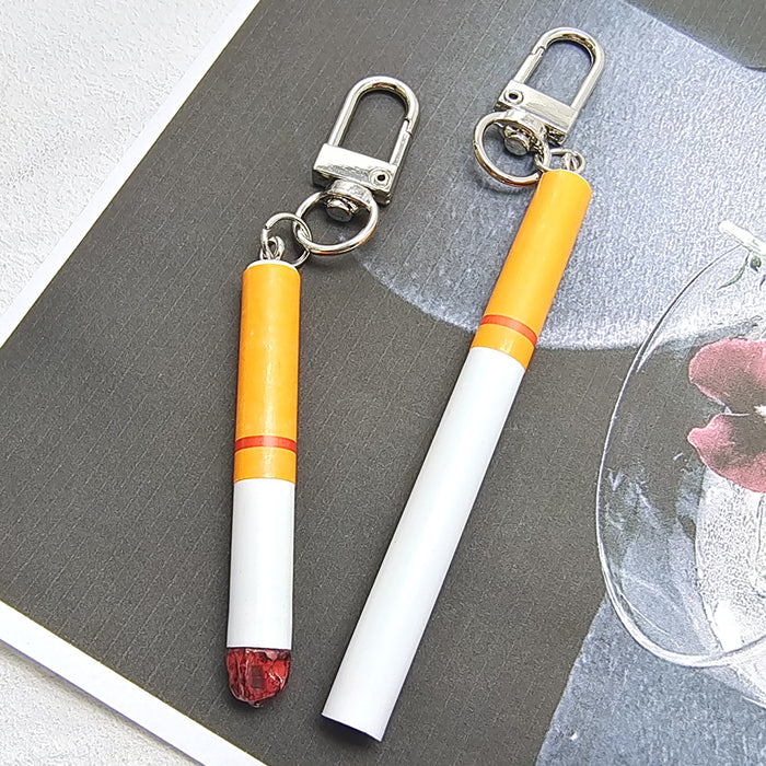 Realistic Cigarette Resin Keychains Lobster Clasp 2 Styles