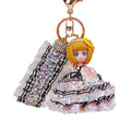 Crystal Star Plaid Dress Doll Keychains in Seven Colors plus Assorted view 5
